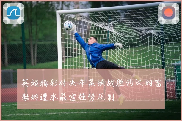 英超精彩对决布莱顿战胜西汉姆富勒姆遭水晶宫强势压制